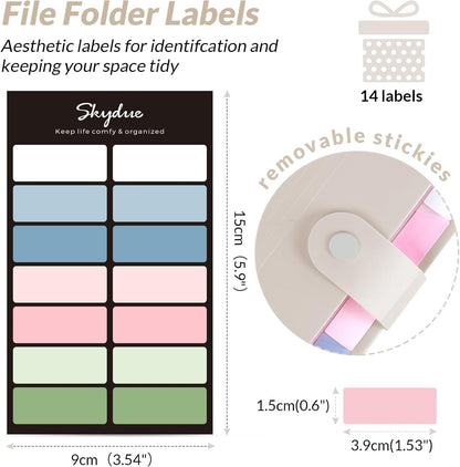 SKYDUE Expanding File Organizer with 8 Pockets, Accordion File Folders with Labels, Portable Document Paper Bill Receipt Organizer, Home College School Office Supplies, Letter Size,MilkTeaBrow