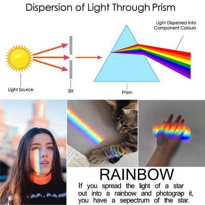 QFkris 4 Pack K9 Optical Crystal Photography Prism Set and Glass Mixing Color Cube Bundle