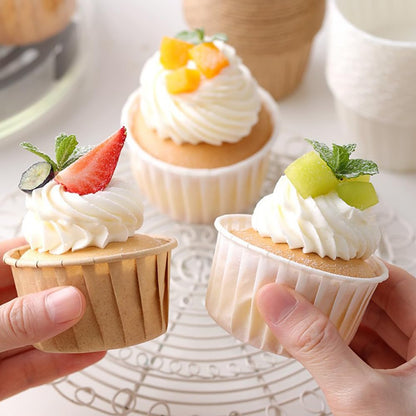 200 PCS Cupcake Liners Muffin Standard Size, Baking Cups Greaseproof Wrappers Paper Cupcake Holders for Wedding Birthday Party Baby Showers Bakery Gift