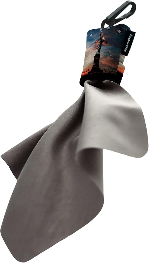 SPUDZ Ultra Microfiber Lens Cleaner – Closable Pouch, Washable –