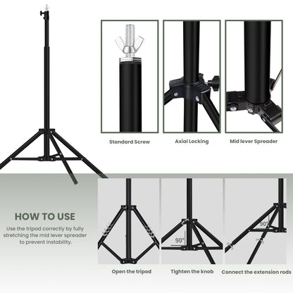 10x7 ft Backdrop Stand, Maxztill Adjustable Photo Studio Background Stand Support Kit, Banner Stand for Parties Wedding Photography Decoration with Carrying Bag
