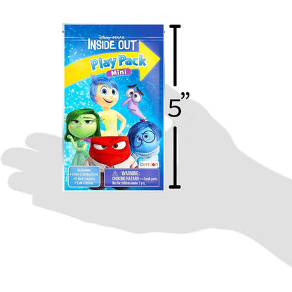 Disney Inside Out Mini Party Favors Set for Kids - Bundle with 24 Mini Inside Out Grab n Go Play Packs with Coloring Pages, Stickers and More (Inside Out Birthday Party Supplies)