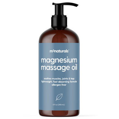M3 Naturals Firming Body Massage Oil with Collagen & Stem Cell – Helps Smooth The Appearance of Cellulite & Improve Skin Texture – Refreshing Aromatherapy Body Oil for Legs & Full Body – 16 Fl Oz