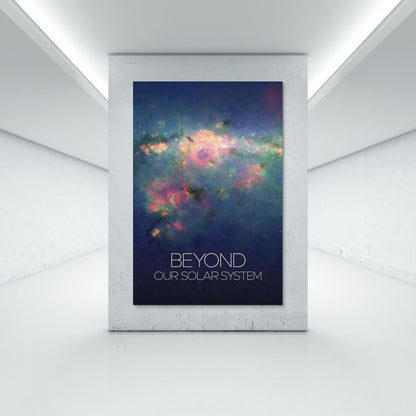 Galaxy Canvas Wall Art 16x24 Inch Unframed – Nebula Star Cluster Astronomy Poster Print Beyond Solar System, Space Decor for Classroom, Kids Room, Office, STEM Science Gift
