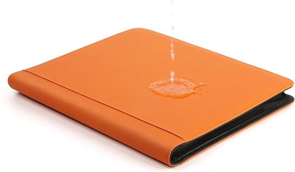 Toploader Binder, Holds 324 Toploaders, 9 Pocket Top Loader Binders with Sleeves for 3 x 4'' Toploaders, Double-Sided Pocket Top Loader Storage Binder, Trading Card Binder - Diamond Orange