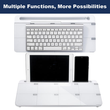 TSJ OFFICE Desktop Whiteboard Dry-Erase-Board - Computer Keyboard Stand White Board Surface Pad with Drawer, Desk Organizers with Accessories for Office, Home, School Supplies