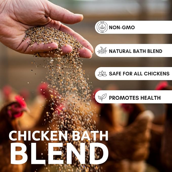 World’s Best Chicken Dust Bath – Natural Wood Ash, Sand & Fine Dust Blend – Safe for All Chickens (10 Pounds)
