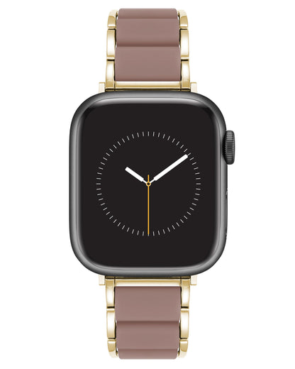 Anne Klein Silicone Fashion Bracelet for Apple Watch, Secure, Adjustable, Apple Watch Replacement Band, Fits Most Wrists