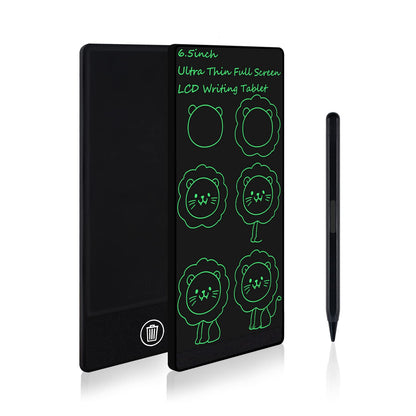 Amoretti Sonnet Mini LCD Writing Tablet, 6.5in Erasable Reusable Electronic Drawing Pads, Electronic scratchpad for Kids and Adults. Black.