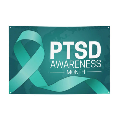 June Is Ptsd Awareness Month Banner Party Background Decorations 47x71 Inch Party Supplies