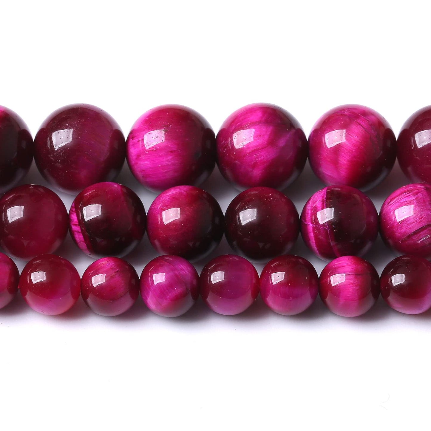 32PCS 12MM AAA Rose Red Tiger Eye Stone Beads Natural Gemstone Bead Crystal Healing Energy Jewelry Making DIY 15 inches