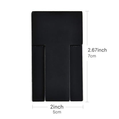 Menesia 3 Pieces Black Stainless Foldable Cigar Stand Holder with Travel PU Leather Case,Lightweight Steel Portable Cigar Cigarette Display Shelf Tray