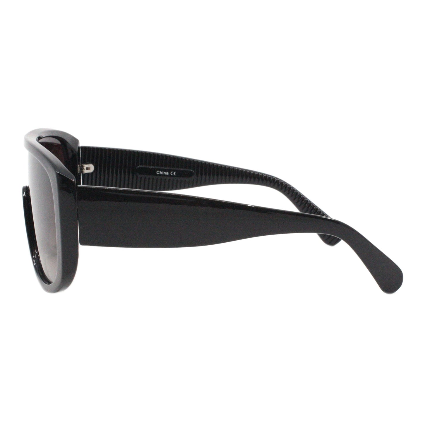 PASTL Women's Polarized Sunglasses Oversized Square Shield Style UV400 Black, Brown
