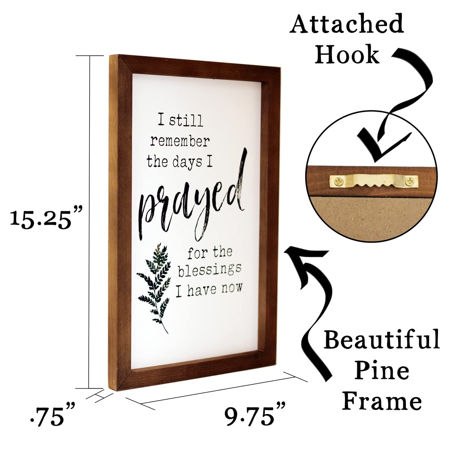 Eden View Home Scripture Wall Art Interchangeable Seasonal Sign 15x10. Bible Verses Wall Decor Framed Wood Plaque. Religious Gifts for Women. Christian Home Decor. Christmas and Holiday Decoration.