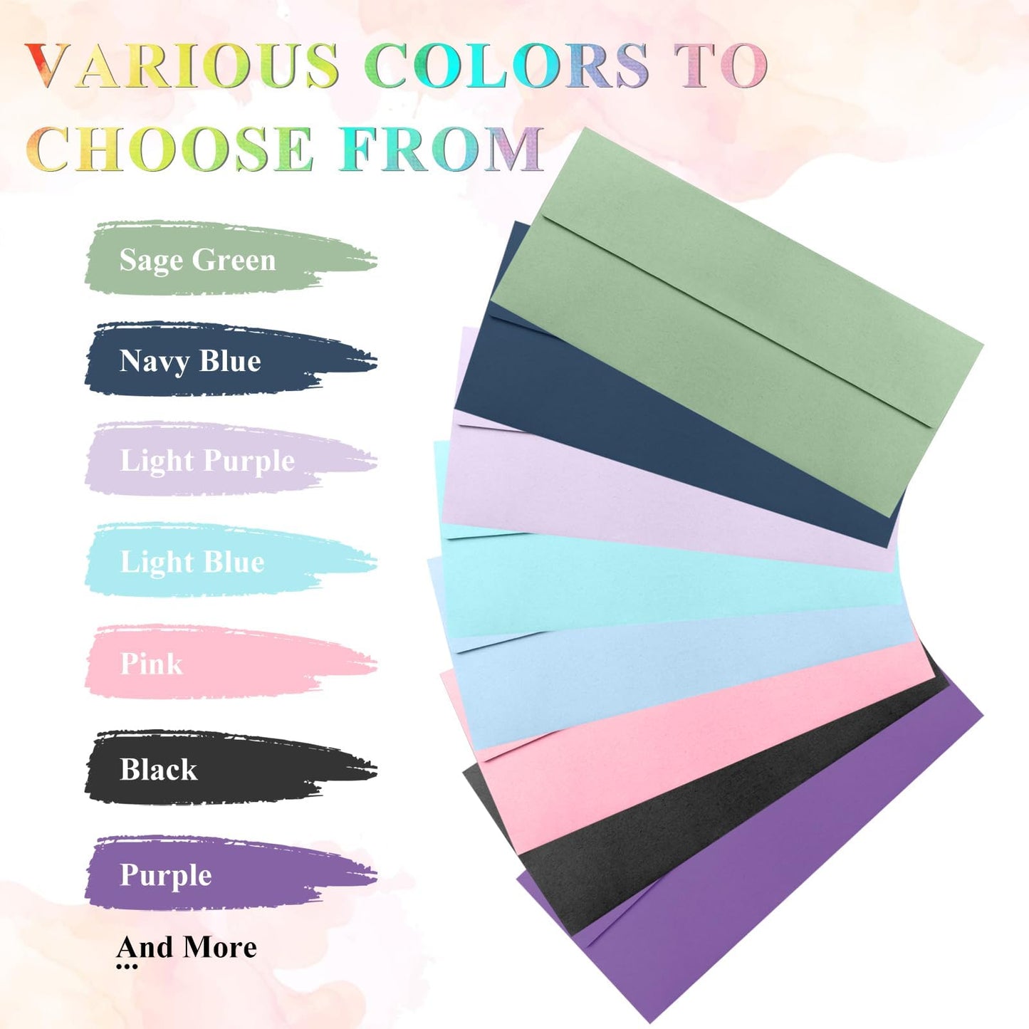 CINSOEN 100 Pack Christmas Red and Dark Green #10 Business Envelopes, Standard Envelopes Self Seal, 4 1/8 x 9 1/2 Inch Letter Size Business Mailing Envelopes for Baby Shower Wedding Birthday