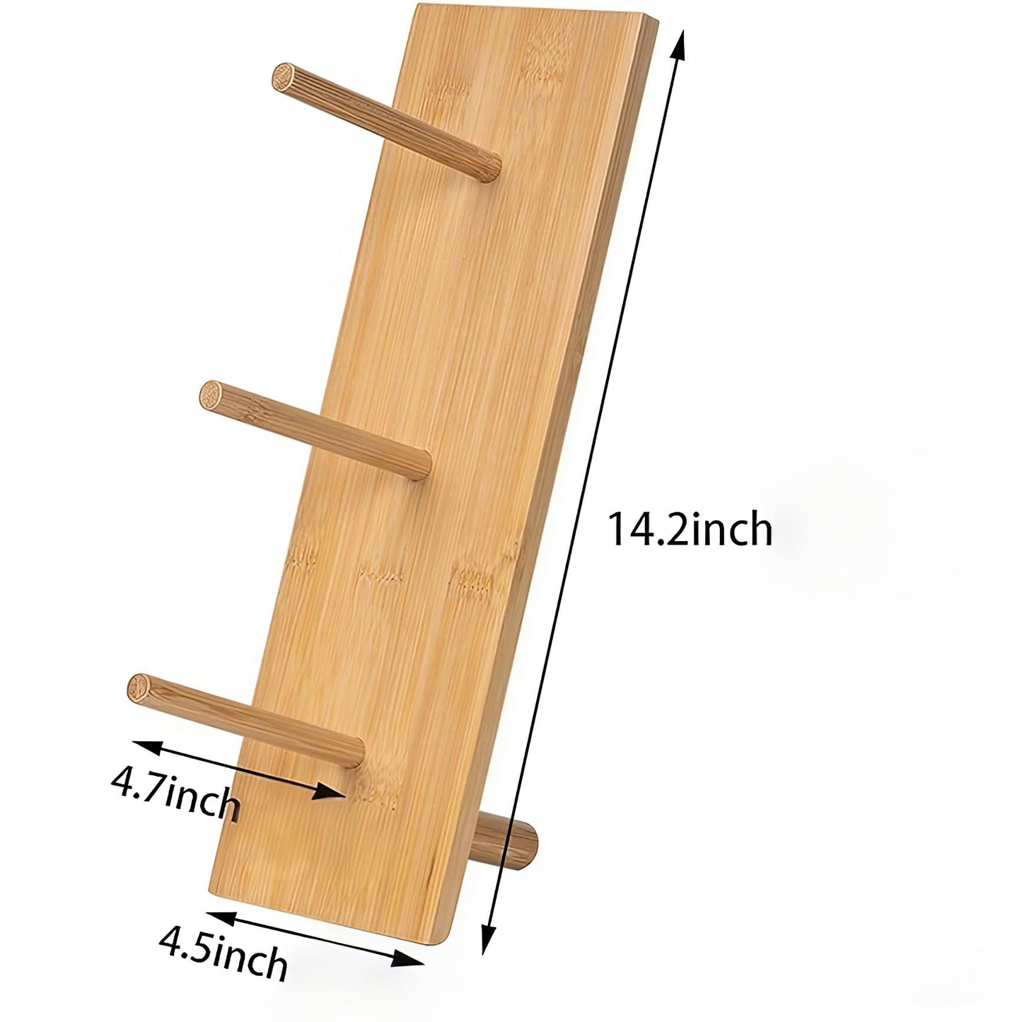 Christmas Gift Bamboo Donut Wall Stand (Pack of 3) - Wooden Doughnut Display Stand for Christmas Party, Birthday, Wedding, Dessert Table Decoration