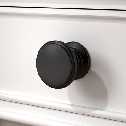 homdiy 20 Pack Black Cabinet Knobs Matte Black Drawer Knobs Kitchen Hardware for Bathroom, Cupboard, Furniture