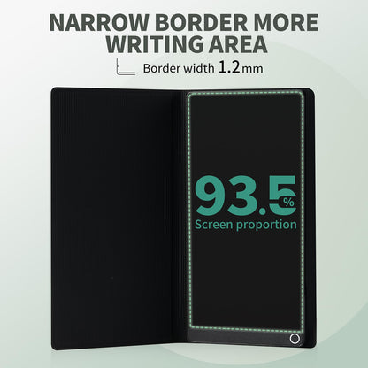LCD Writing Tablet for Adults: 6.5 Inch with Leather Case Full Screen Reusable Digital Notepad Portable Use for Office Study Teaching
