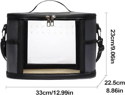 Bird Travel Carrier – Parrot Shoulder Bag, Small Pet Travels Backpack, Lightweight Portable Bag | Convenient Travel Accessory, Safe Carrier for Cockatiel Budgies Parrot Hamster