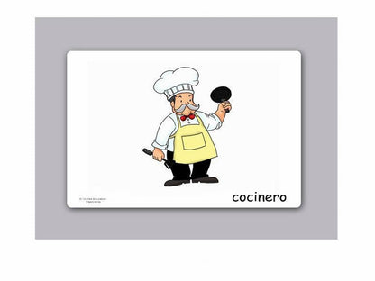 Tarjetas de vocabulario - Ocupaciones - Occupations and Jobs Flashcards in Spanish - Vocabulary Picture Cards for Language Learning