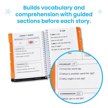 hand2mind Guided Phonics + Beyond Decodable Books Unit 2, CVC Books for Beginning Readers, Science of Reading Classroom Materials, Learn to Read Leveled Readers, Preschool Curriculum for Teachers