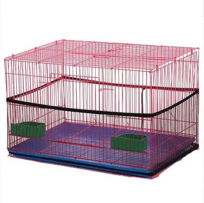 4 Colors Bird Cage Cover Bird Cage Cover Seed Catcher Ventilated Nylon Mesh Birdcage Shell Seed Catcher Large Size Bird Cage Seed Catcher Seeds Guard (#2)