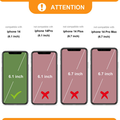Bocasal Detachable Wallet Case for iPhone 14 RFID Blocking Card Slots Holder Premium PU Leather Magnetic Kickstand Shockproof Wrist Strap Removable Flip Protective Cover 5G 6.1 inch (Brown)