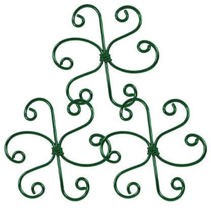 Plant Stem Support Set, 2025 New Reusable Plastic Climbing Plant Support Plant Trellis 3/6 Pcs, Upgrade Climbing Houseplant Support Stakes for Indoor Plants Stem Holder (3, Green Round)