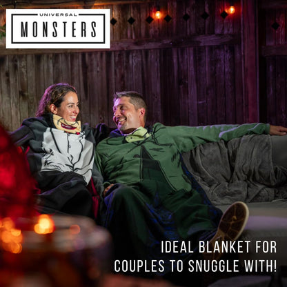 Franco Collectibles Universal Monsters Dracula Halloween Horror Super Soft Cozy Wearable Sleeved Throw Blanket, 70 in x 48 in (Officially Licensed Product)