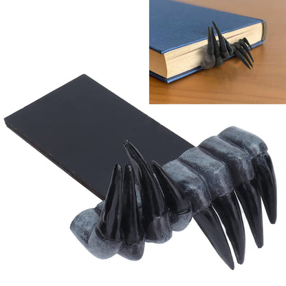Vizni 3D Demon Claws Horror Bookmark, Unique Halloween Bookmark Art Craft, Anime Hands Cool Spooky Book Decor for Offices, Study Rooms, Bookshelf