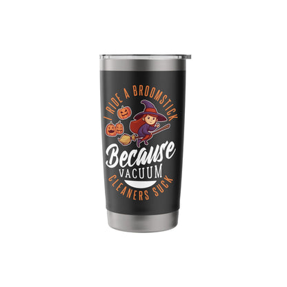 Broomstick Rider Halloween Design For Witchy Woman Stainless Steel Insulated Tumbler