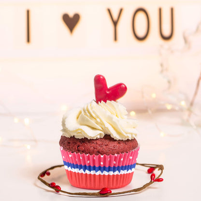 ELECLAND 600 Pcs Valentine's Day Cupcake Liners Baking Muffin Paper Cups Cases Baking Cups Wrappers Decorations for Party Supplies