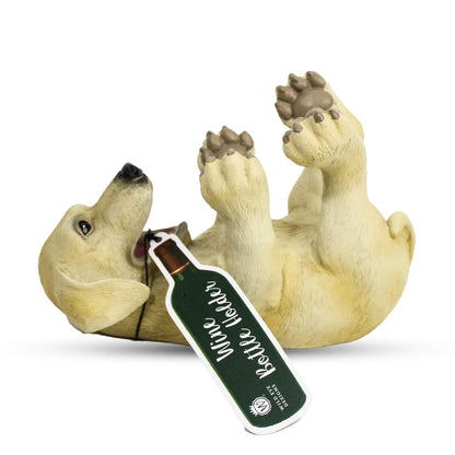 Wild Eye Designs Puppy Dog Wine Bottle Holder. LAB Puppy, Labrador Dog, Wine Cute Animal Tabletop Decoration.…