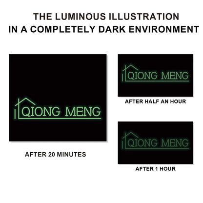 QIONG MENG Halloween Door Mat Rug Ghost Decorative Glow in The Dark Doormats Luminous Entrance Rugs Floor Front Mats for Farmhouse Home Kitchen 17 x 27 Inch