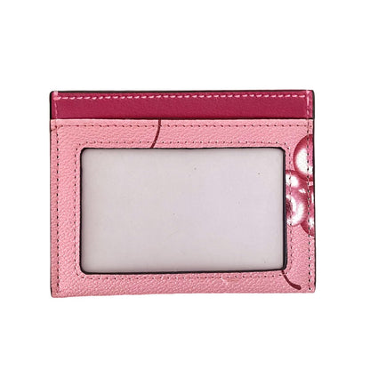 Youbus Slim Card Case for Women Leather Credit Card Holder with Cherry Print (Red)