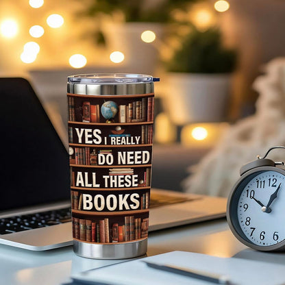 Qmoouoou Book Lovers Gifts for Women Librarian Book Lovers Reader - Need All These Books Reading Club Gifts, Bookish Gift for Readers, Reading Accessories Present for Birthday White Elephant