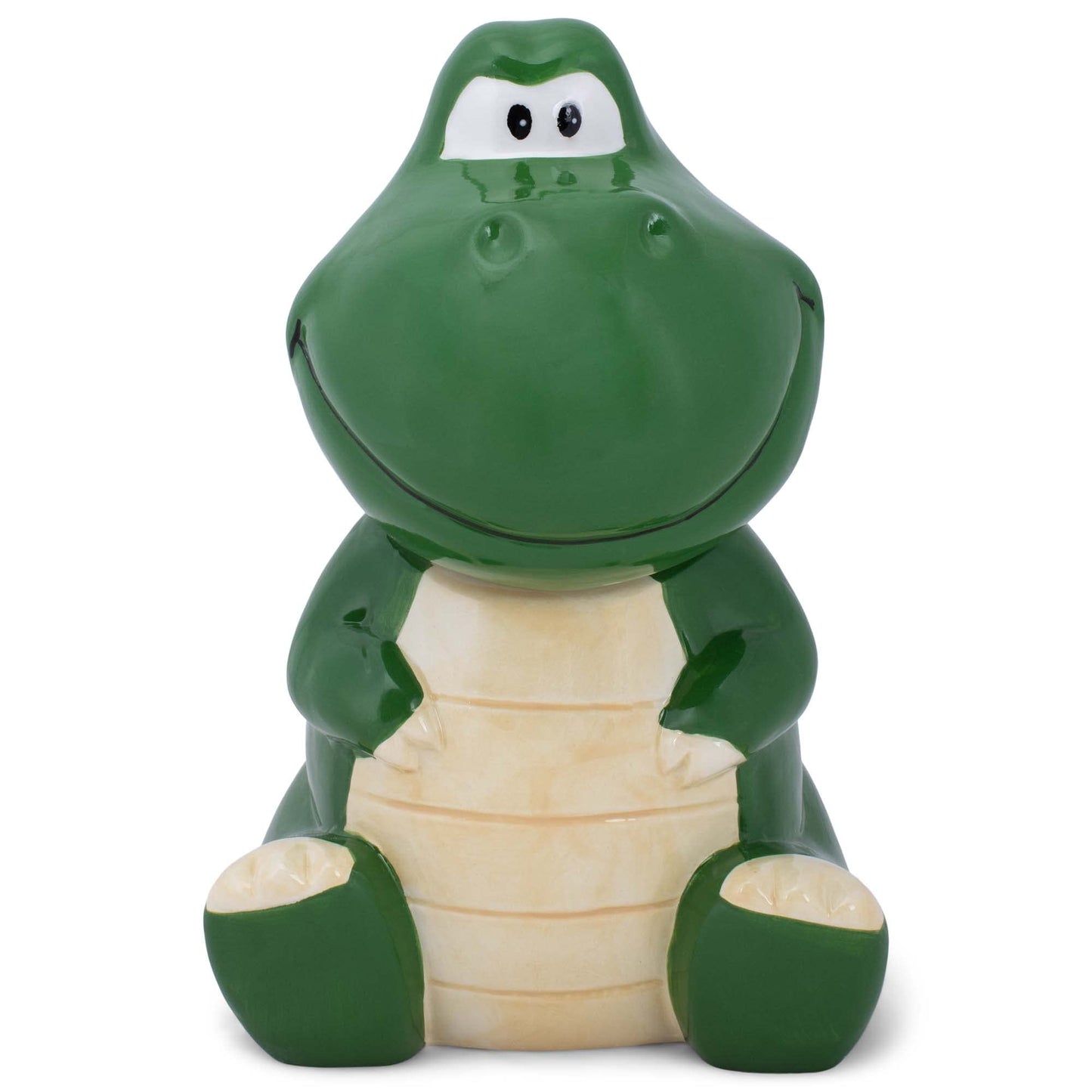 100 North Dolomite Ceramic 10.1 x 8.9 Everyday Cookie & Candy Jar with Airtight Lid: Perfect for Kitchen Canisters, Pet Treat Containers & Decorative Storage, Tyrannosaurus Rex Dinosaur