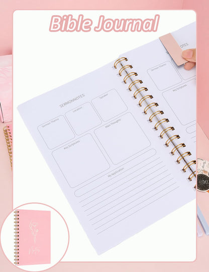 Bafeil 160PCS Bible Journaling Kit, Bible Study Kit, Bible Study Supplies, Bible Accessories Women with Bible Highlighters and Pens No Bleed, Mothers Day Christian Gifts for Women