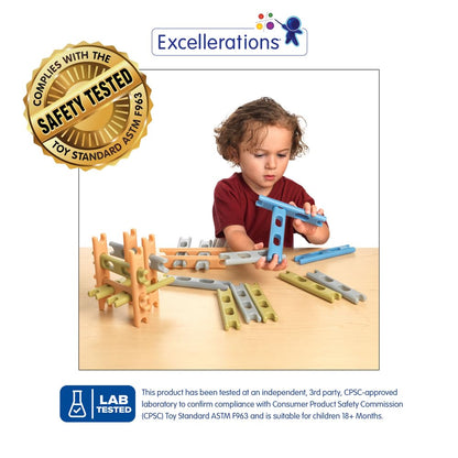 Excellerations Natural Tones Chunky Bars - 28 Pieces