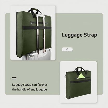 MATEIN Travel Garment Bag, Large Convertible Carry On Suit Bag with Adjustable Shoulder Strap, Waterproof 2 in 1 Hanging Luggage for Men Women, Foldable suitcase for Business Trips, Green