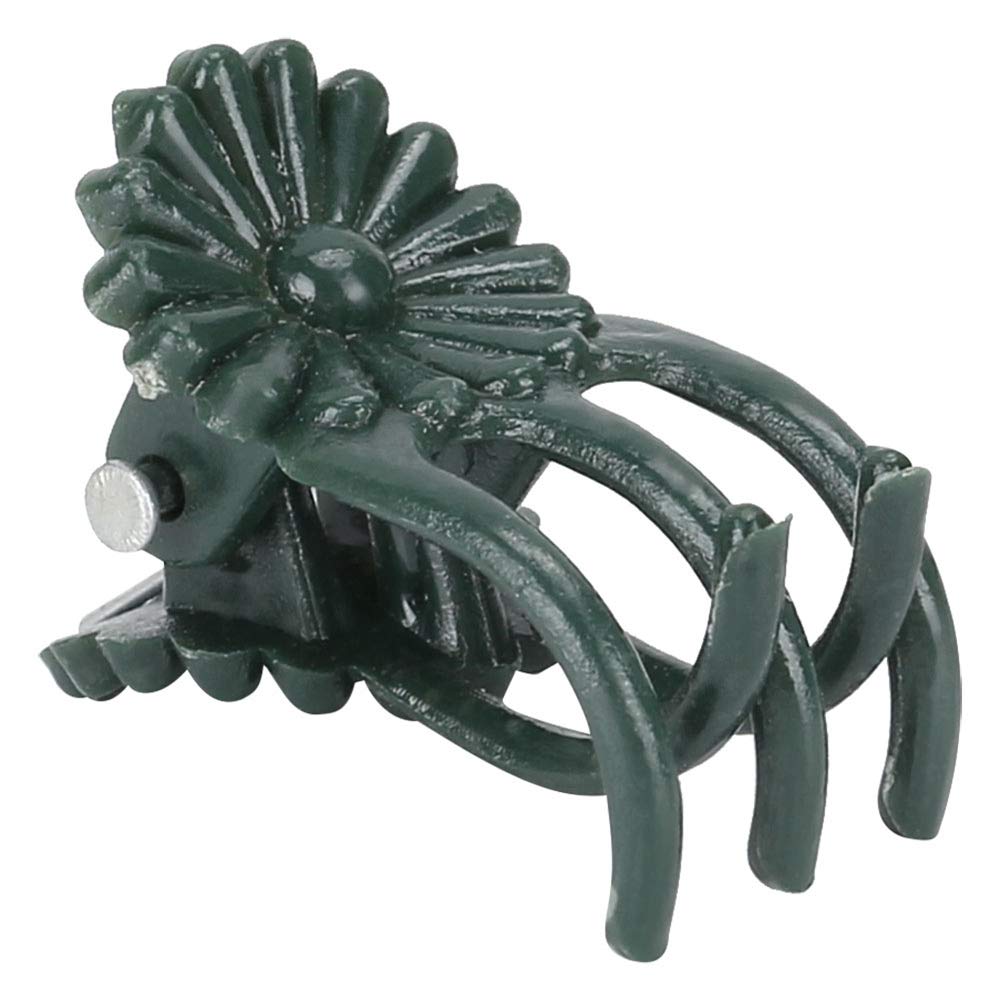 Fdit 200Pcs Plant Clips Orchid Clips Flower Shaped Plant Clip Orchid Stems Fixing Support Supporting Stems Vines to Grow (Green)