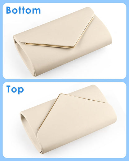 TINDTOP Clutch Purses for Women, PU Leather Formal Evening Bags Shoulder Party Handbags Wedding Cocktail Prom Clutches