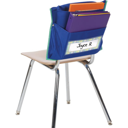 Store More Dual Storage Deep-Pocket Chair Pockets – 6 Pack – Blue/Mint