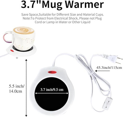 ASAWASA Candle Warmer for Large Jar, Coffee Mug Warmers, Safely Releases Scents Without a Flame, Melt The Candle Quickly, Enjoy Your Warm Coffee Tea. Gifts for Festival Birthday Women Men Mom Dad