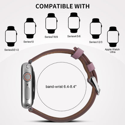 Italy Genuine Leather Bands Women Men Compatible with Apple Watch 38mm 41mm 40mm 42mm 44mm 45mm 46mm 49mm, iWatch Straps Smartwatch Replacement Band for Ultra SE 3/2/1 Series 11 10 9 8 7 6 5 4 3 2 1
