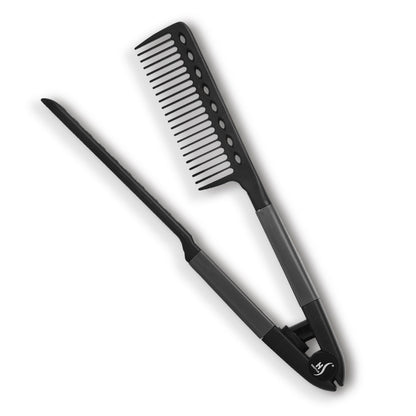 Herstyler Hair Straightening Comb - Straightener Comb for Flat Iron - Makes Styling Easy - Get Straight Hair in Minutes (Pink)