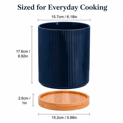 360° Rotating Cooking Utensil Holder, Kitchen Utensil Holder for Countertop