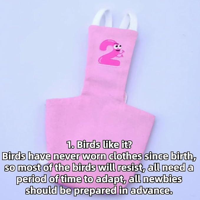 Bird Diaper Protective Parrot Nappy - 6 Pack, Reusable Flight Suit with Waterproof Inner Layer, Washable Cute Urine Wet Suit for Cockatiel Conure Macaw Lovebird (Macaw)