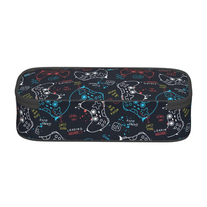 Aoojanu Video Game Controller Large Pencil Case With Zipper Compartments Stationery Pencil Bag For Kids Teens Students School Supplies