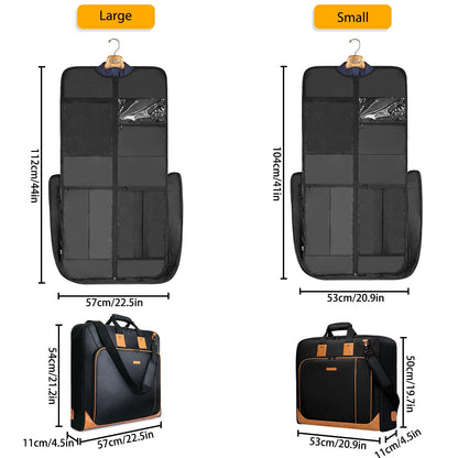 Noozion Garment Bag for Travel, Large Carry On Suit Bag for Business Up to 3 Suits, Wrinkle Free Garment Bag for Hanging Clothes with Shoulder Strap, Laptop Compartment, and Wet-Dry Pocket